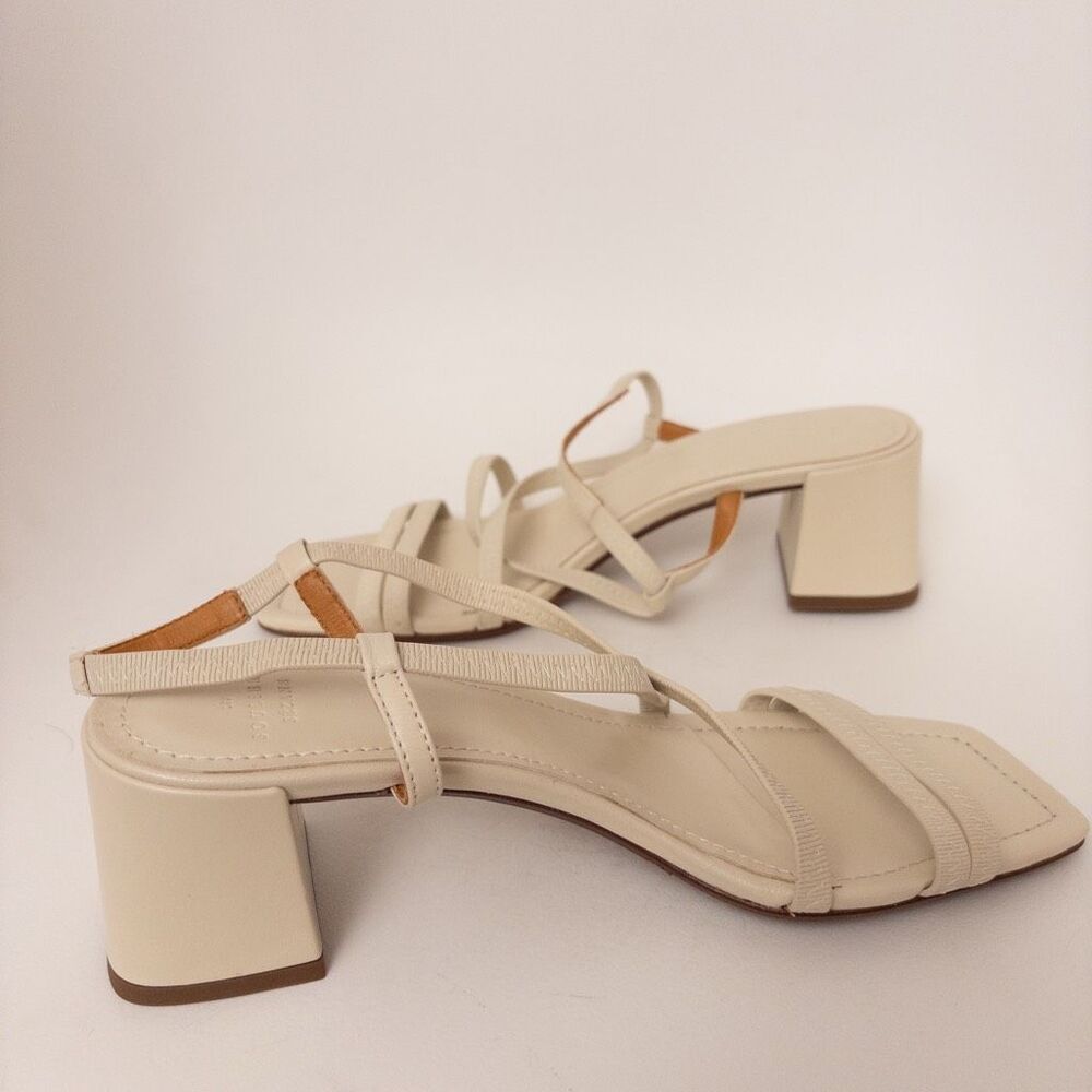 Sezane Pernille Sandals Size 39 Ecru - Picture 6 of 10